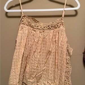 American Eagle Outfitters Beige Lace Camisole